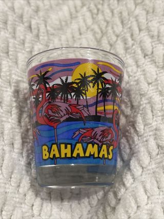 Vintage Shot Glass,  Souvenir of the Bahamas 2