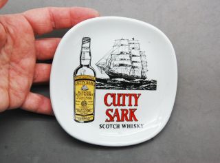 Cutty Sark Scotch Whisky Porcelain Plate Dish Snack 5 " X 5 " Richard Ginori Italy
