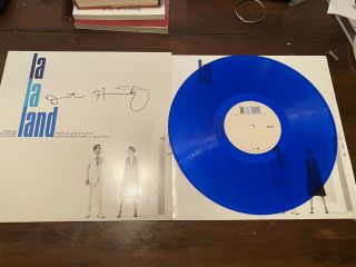 La La Land Soundtrack Blue Vinyl Signed By Justin Hurwitz