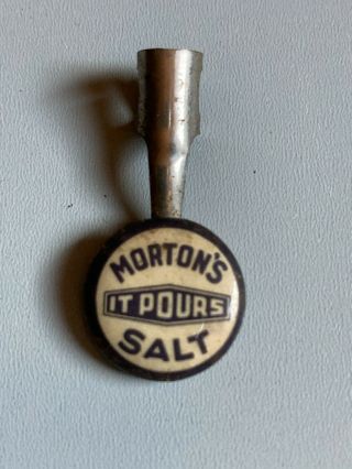 Antique 1920s Pencil Clip Advertising Morton ' s Salt It Pours Lou Fox Chicago 3