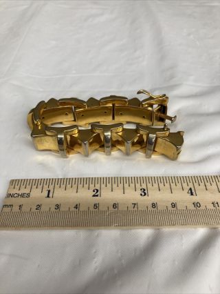 Vintage Industria Argentina,  24k Gold Plated Bracelet