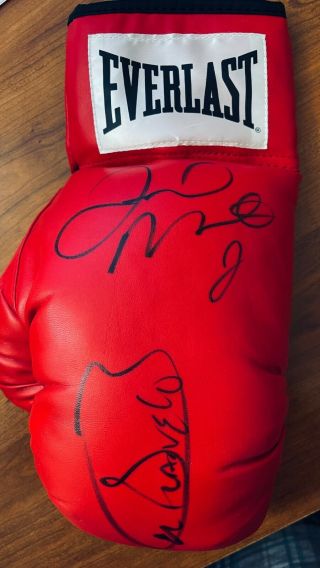 Floyd Mayweather / Canelo Alvarez - Signed Boxing Glove - Rare,  Top Collectible