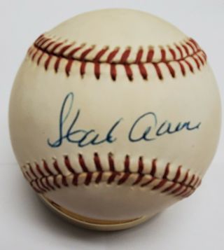 Autographed Hank Aaron Rawlings Official National League Baseball W/ Jsa