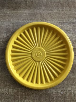 Vintage Tupperware Replacement Lid 5” Servalier 812 - 28 Yellow