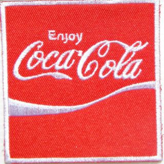 Patch Iron On Coke Coca Cola Soft Drink Soda T Shirt Hat Sign Badge Emblem Logo