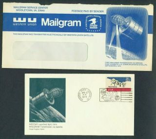 Western Union Mailgram from Westar Satellite - 1974 2