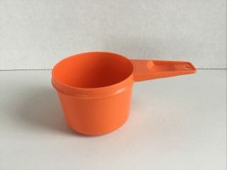 Vintage Tupperware Replacement Measuring Cup 3/4 Cup Bright Orange Euc
