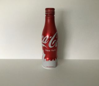 Coca Cola Statue Of Liberty Centennial York 2016 Aluminum Bottle 8.  5 Oz