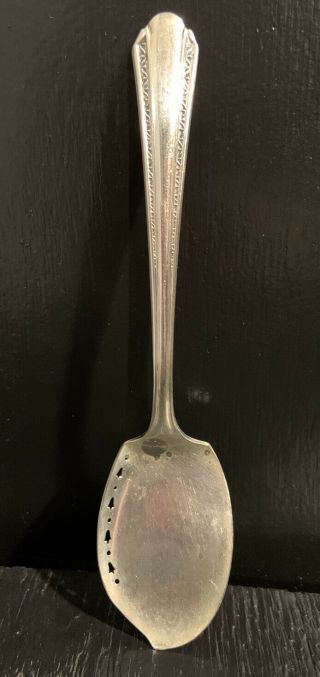 Vintage Collectible Spoon 6 " Wm.  A Rogers A1 Plus Cut Out Spoon Antique Flat