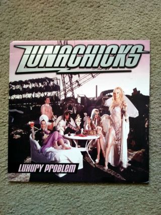 Orig.  1999 Lunachicks Luxury Problem Lp Record Album 9klp051 Go - Kart Ex/nm Punk