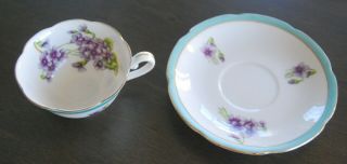 Vintage Japan China Pink Floral Tea Cup And Saucer