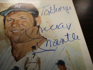 Mickey Mantle JSA Authentic Autographed 6x4 