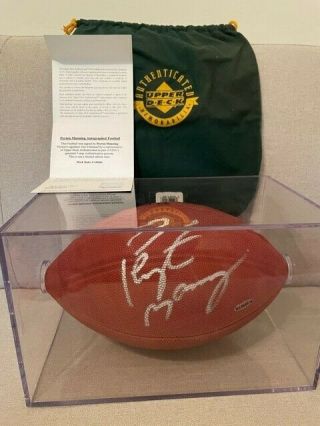 Peyton Manning Autograph Signed Wilson Football Uda Superbowl Champ Hof Colts