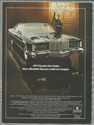1977 Chrysler Yorker Advertisement,  Yorker Brougham