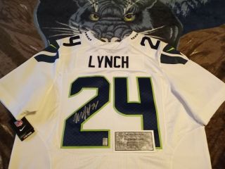 Marshawn Lynch Autographed Seattle Seahawks Nike Elite Jersey W/ Tags,  Millcreek
