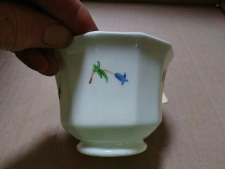 Antique Hand Painted Softpaste Sprig Decorated Porcelain Tea Cup 3