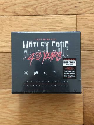 Motley Crue 40th Anniversary Cassette Box Set Rsd 2021 - In Hand