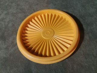 Vintage Tupperware Replacement Lid 5” Servalier 812 Seal Sunflower Yellow