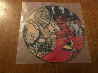 Napalm Death Harmony Corruption 12 " Uk Picture Disc Lp Vinyl 1990 Rare