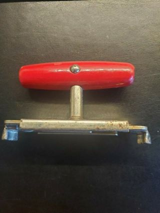 Vintage Edlund Red Handle Top Off Jar & Bottle Screw Top Opener