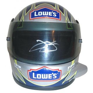 Jimmie Johnson 48 Lowes Signed Mini Nascar Racing Helmet Beckett BAS Autograph 4
