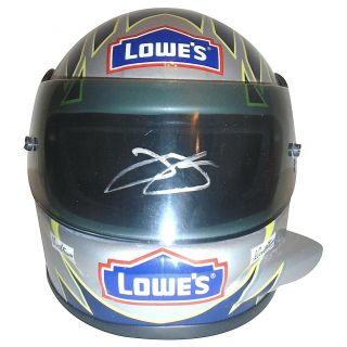 Jimmie Johnson 48 Lowes Signed Mini Nascar Racing Helmet Beckett BAS Autograph 5