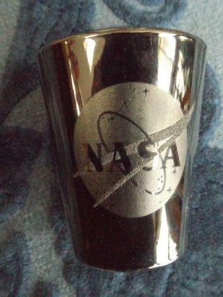 Collectible Souvenir Shot Glass Kennedy Space Center Nasa