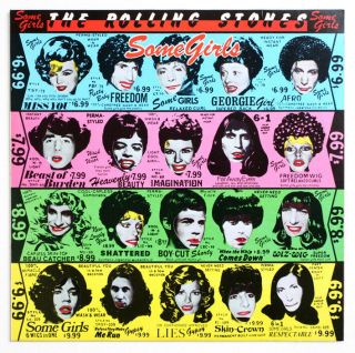 Nm The Rolling Stones Some Girls 1st Rare Withdrawn Uk 1978 Cun 39108 3u 4u Lp