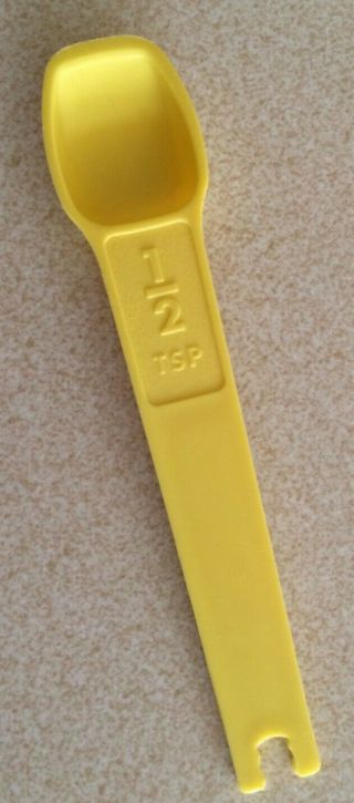 Tupperware Replacement Measuring Spoon 1/2 Tsp Bright Yellow 1268 - 5