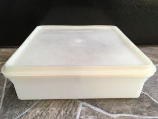 Tupperware Snack - N - Stor Large Square Container Sheer 514 515