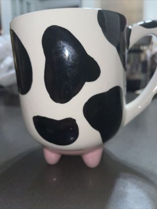 Vintage Cow With Udders Large Coffee Cup Mug - - A Boston Warehouse Item