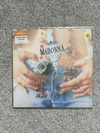 Madonna Like A Prayer Sainsburys Limited Red Vinyl Lp Ex/ex