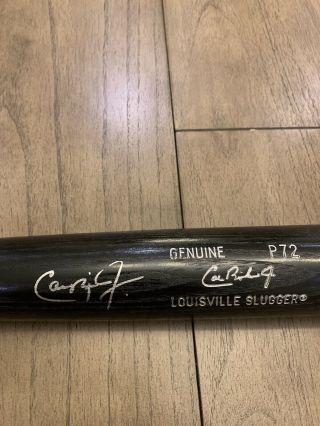 Cal Ripken Jr.  Signed Autographed Black P72 Louisville Slugger Bat Hof