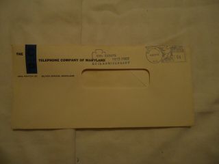 The C & P Telephone Co Of Md Silver Spring Md Envelope 1962