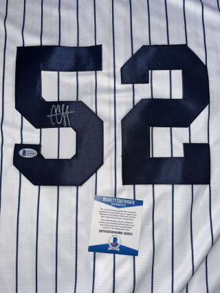 Autographed Cc Sabathia Signed York Yankees Jersey Nike Majestic Beckett