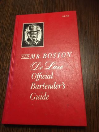 Vintage Old Mr.  Boston Deluxe Official Bartender 