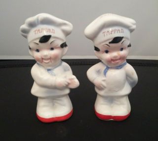Vintage Tappan Chefs Advertising Salt And Pepper Shakers