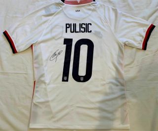 Christian Pulisic Signed 2021 Team Usa Soccer Jersey 10 Nations League Proof
