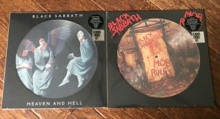 Black Sabbath Heaven And Hell,  Mob Rules Rsd 2021 Picture Disc Lp Set