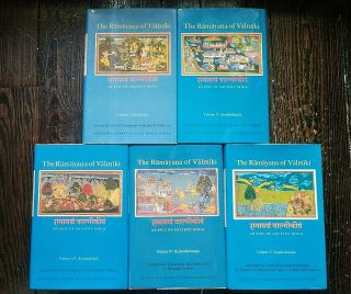 The Ramayana Of Valmiki: An Epic Of Ancient India,  Volumes I - V