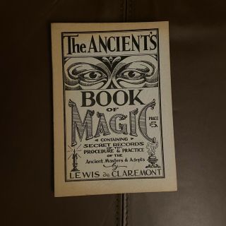 The Ancients Book Of Magic Vintage Dorene Occult Paperback Lewis Claremont 1940