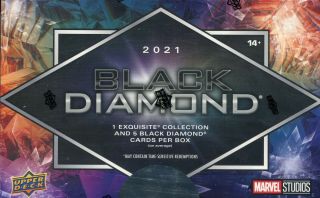 2021 Upper Deck Marvel Black Diamond Factory Trading Card Hobby Box