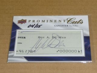 2009 Upper Deck Prominent Cuts Roy Demeo Cut Signature Autograph/auto /15 O5120