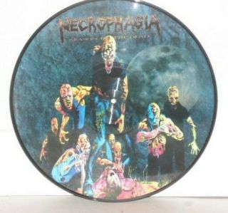 Necrophagia Season Of The Dead Picture Disc Lp Vg,  2002 1000 Made Red Stream