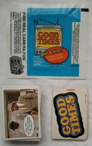 Topps Good Times Trading Card Full Set Wrapper Stickers 1979 Jj Walker Dynomite