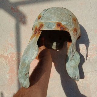 Ancient Roman Bronze Gladiator Helmet Circa 300 - 500ad