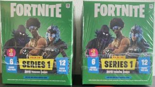 2x Fortnite X Panini Series 1 Trading Cards / Mega Blasterbox