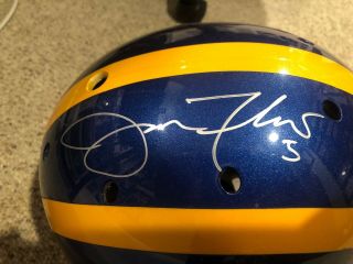 Joe Flacco Full Size Helmet Autographed Helmet Baltimore Ravens UD 