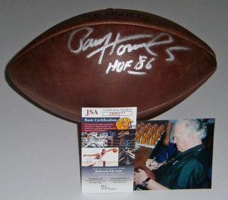Packers Paul Hornung Signed Duke Football W/ Hof 86 Jsa Auto Autographed