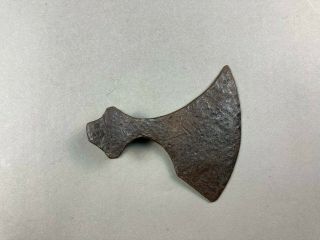 Ancient Battle Ax Iron With Ornament Kievan Rus - Vikings 9 - 12 Century Ad.